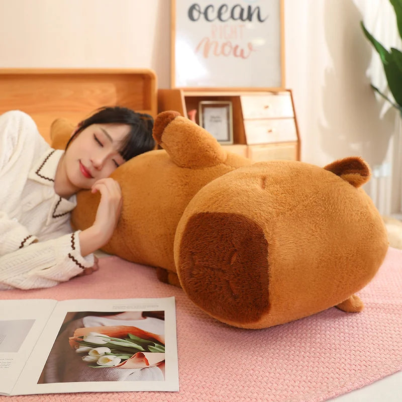 Premium Ultra Soft Capybara Plush Toy Pillow Giant 120cm Gift For Girlfriend Birthday - ToylandEU