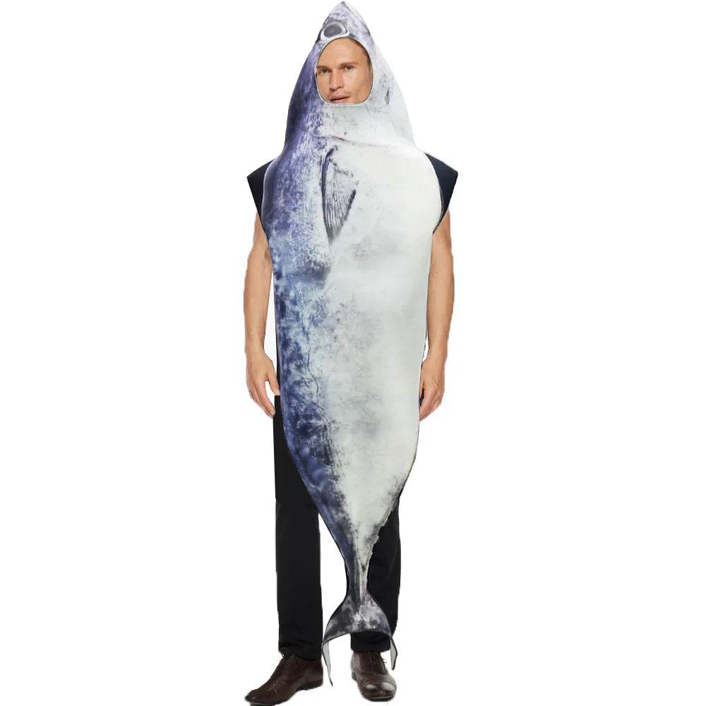 Premium Unisex Cosplay Fish Costume Jumpsuit For Adults - ToylandEU
