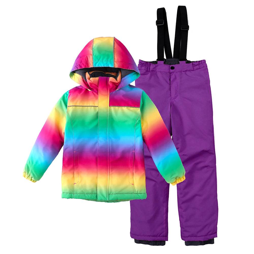Premium Unisex Ski Suit Waterproof Hooded For Kids Winter - ToylandEU