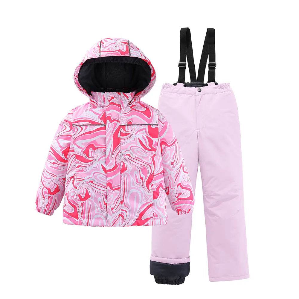 Premium Unisex Ski Suit Waterproof Hooded For Kids Winter - ToylandEU