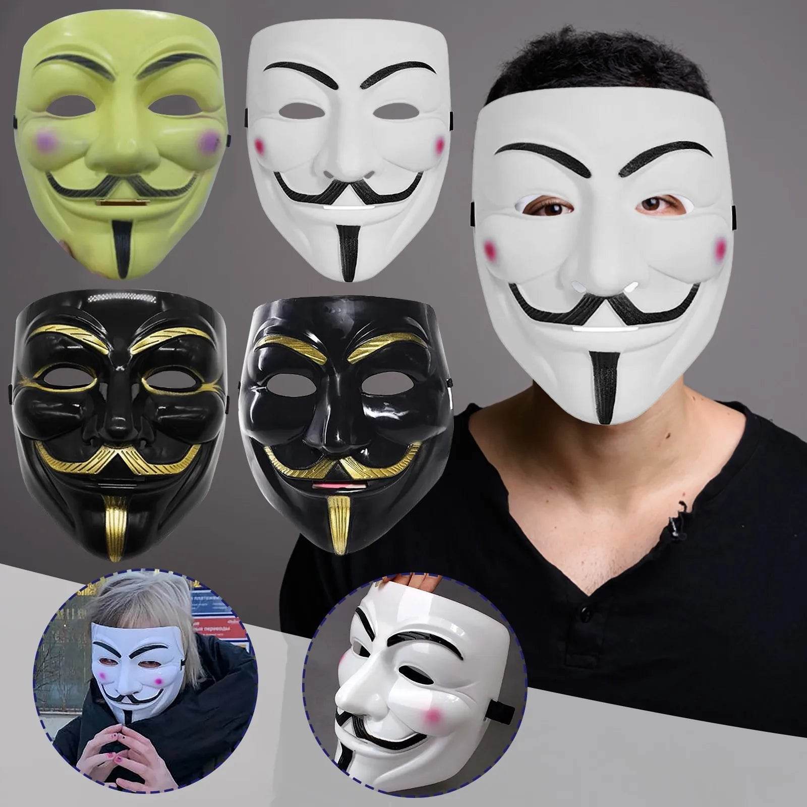 Premium V For Vendetta Mask Cosplay Lightweight For Adults - ToylandEU