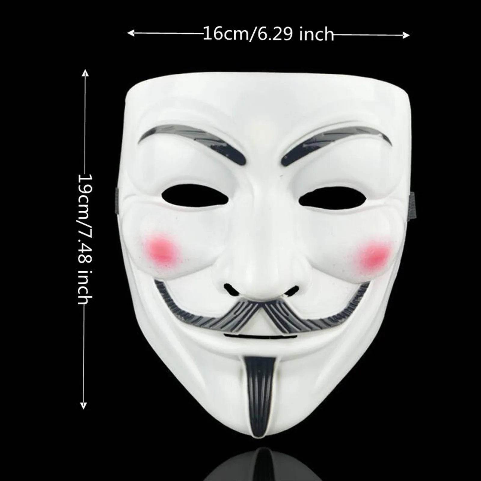 Premium V For Vendetta Mask Cosplay Lightweight For Adults - ToylandEU