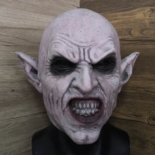 Premium Vampire Mask Latex Nosferatu Grey Halloween Party - ToylandEU
