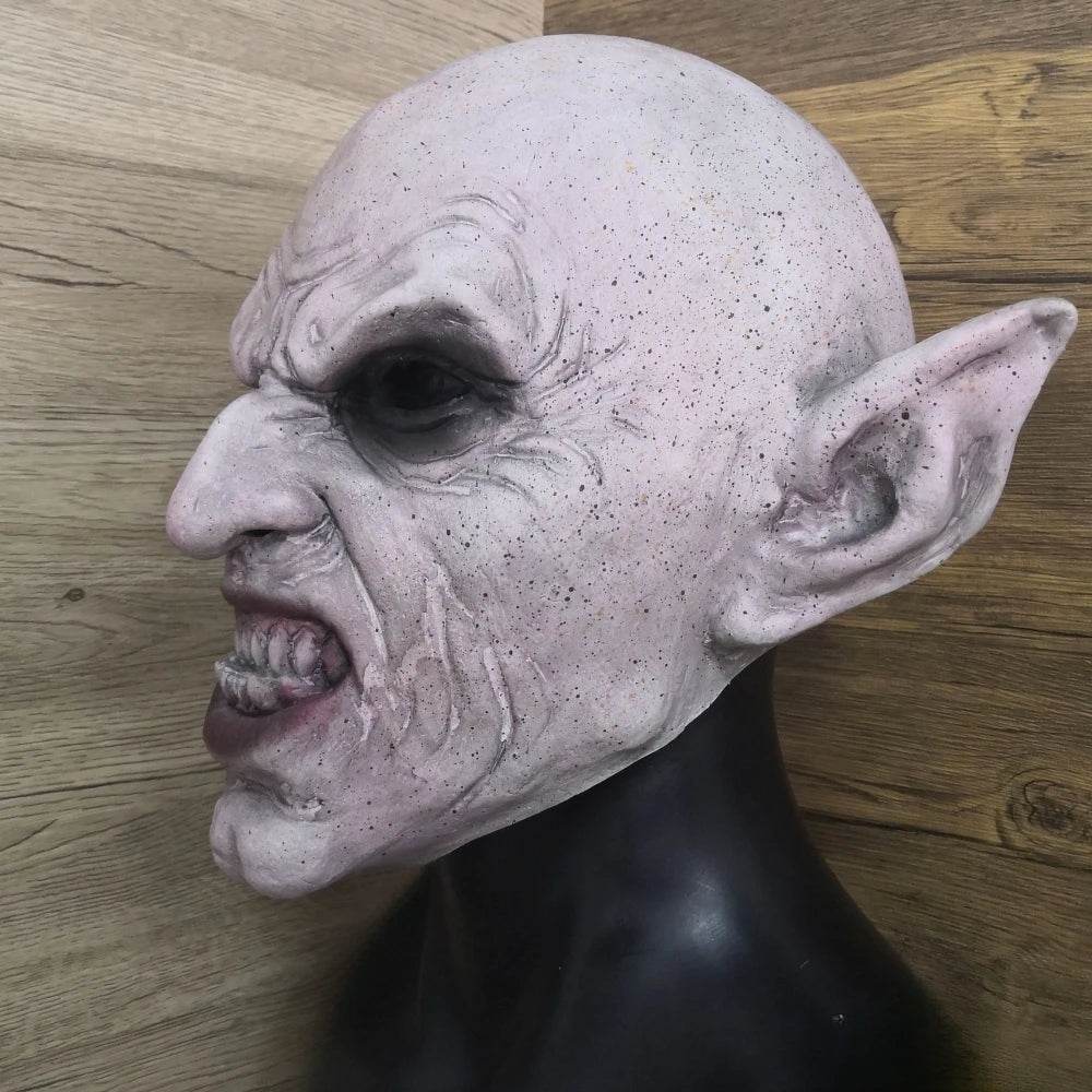 Premium Vampire Mask Latex Nosferatu Grey Halloween Party - ToylandEU