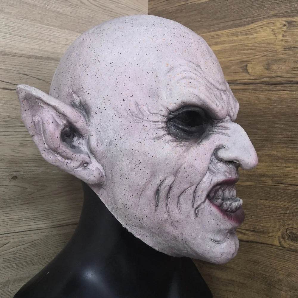 Premium Vampire Mask Latex Nosferatu Grey Halloween Party - ToylandEU