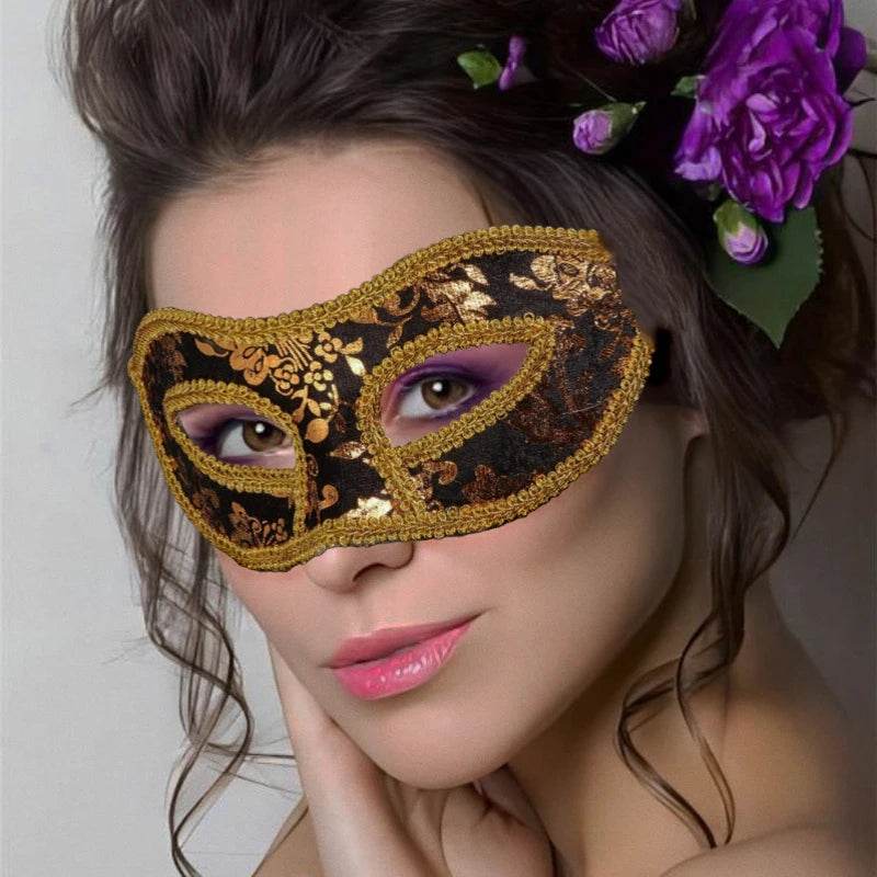 Premium Venetian Half Face Mask Seven Colors Unisex - ToylandEU