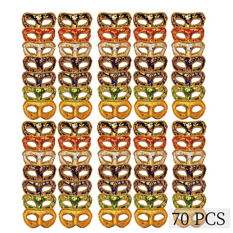 Premium Venetian Half Face Mask Seven Colors Unisex - ToylandEU