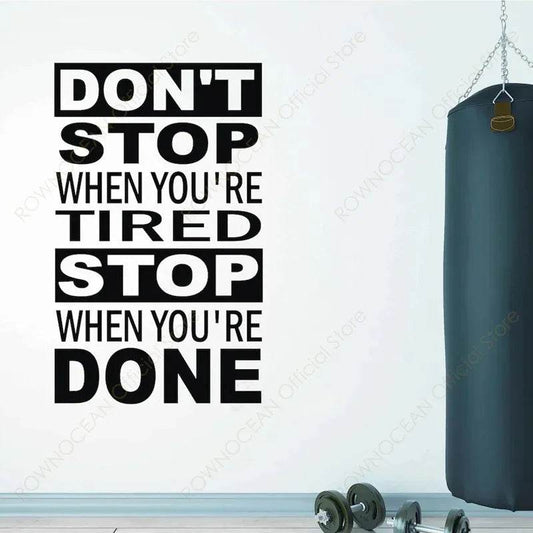 Premium Wall Decal Motivational Quote Waterproof For Gym - ToylandEU