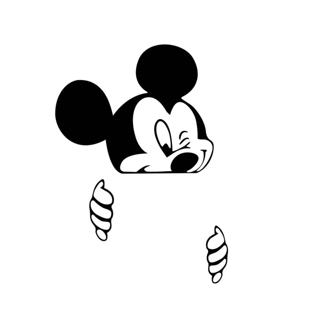 Premium Wall Decals Mickey Minnie Cartoon Removable Bedroom - ToylandEU