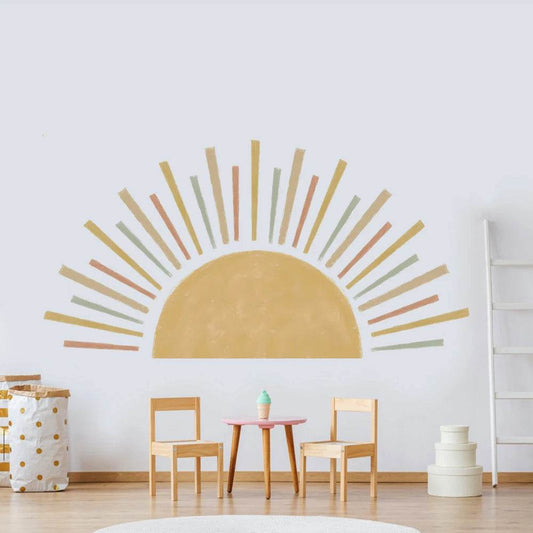 Premium Wall Sticker 3D Boho Sun Self Adhesive Kids Room - ToylandEU
