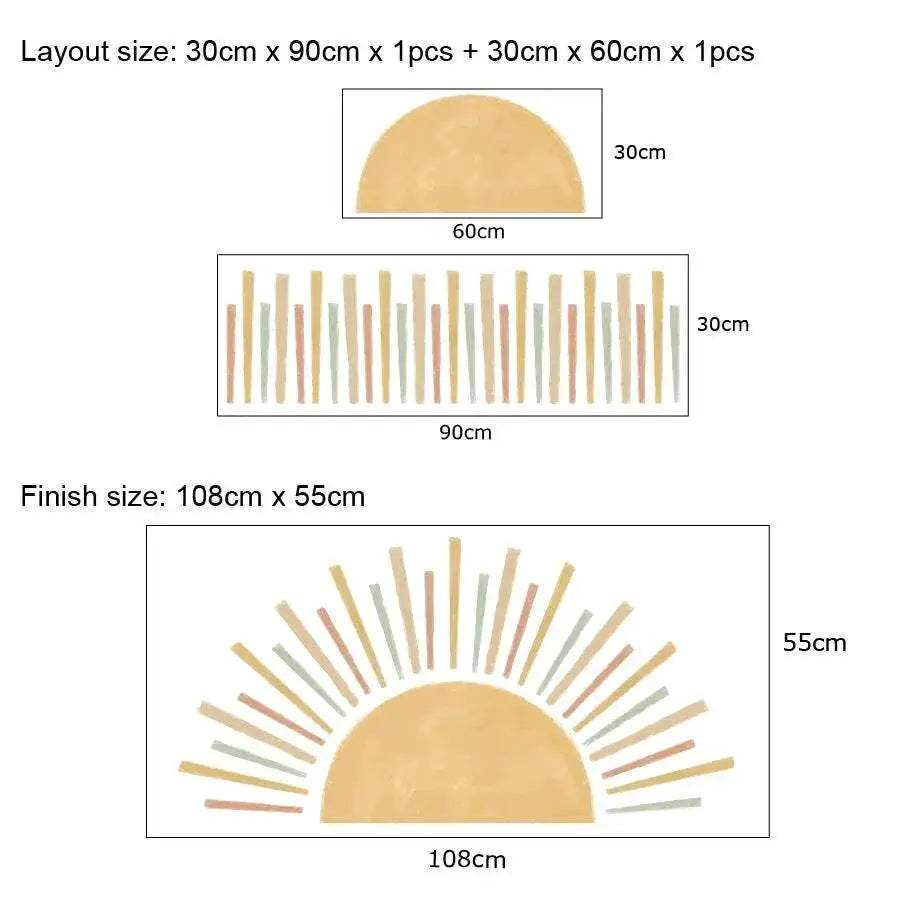  Premium Wall Sticker 3D Sun Self Adhesive Toyland EU -  ToylandEU™