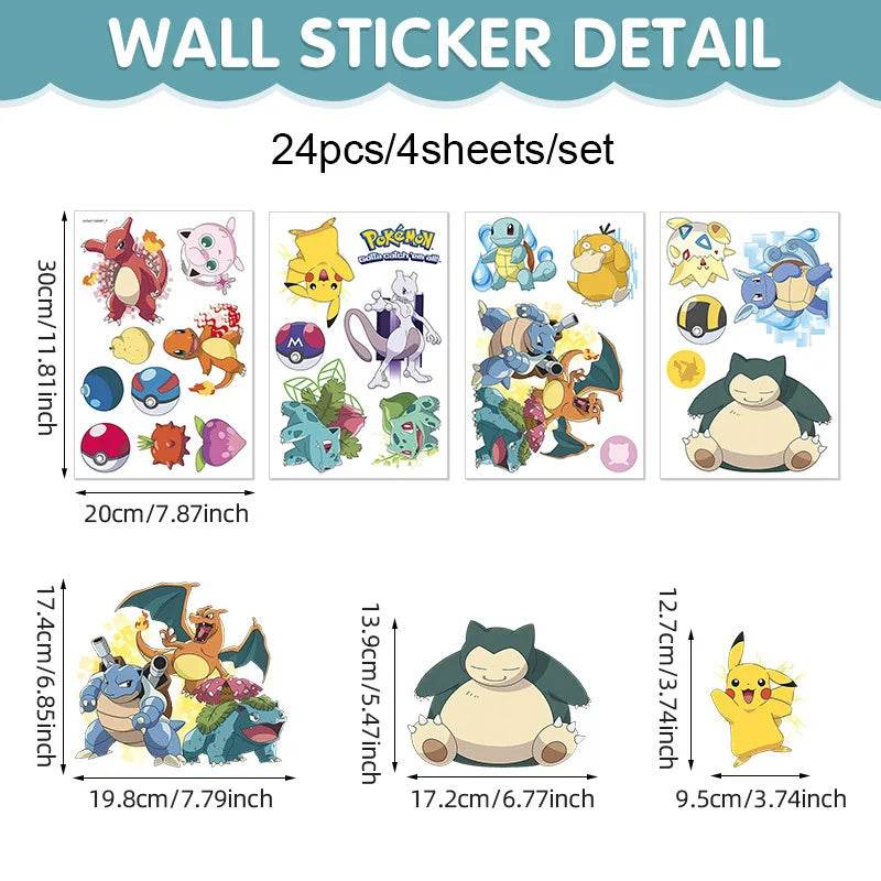 Premium Wall Sticker Pikachu DIY For Kids Room Decor - ToylandEU