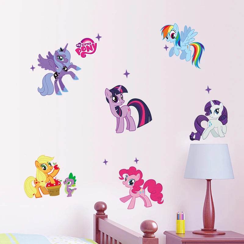 Premium Wall Stickers Cartoon Pony For Kids Room Decor - ToylandEU