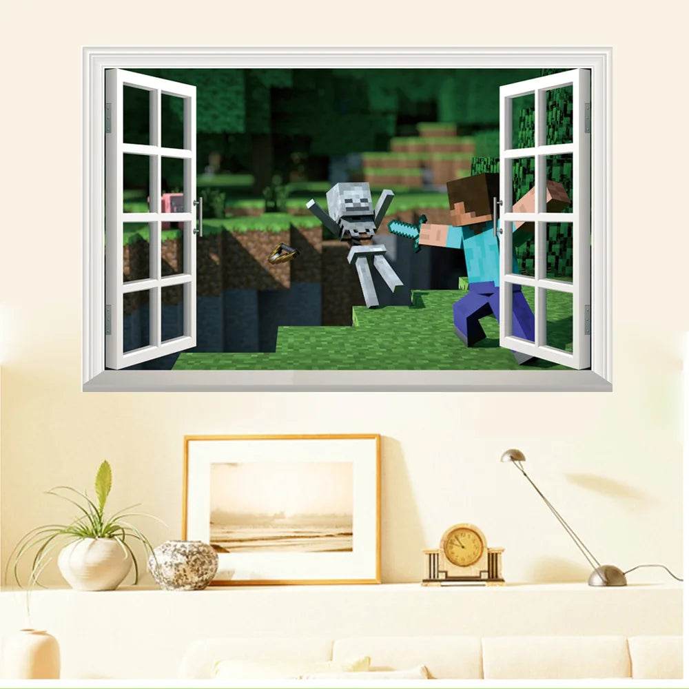 Premium Wall Stickers Eco PVC 3D Cartoon Games For Kids - ToylandEU