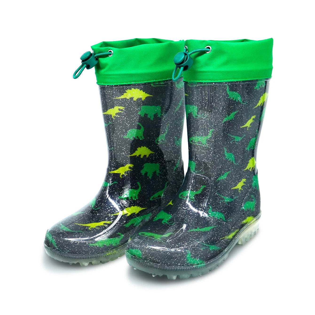 Premium Waterproof Dinosaur Rain Boots Sequin For Kids - ToylandEU