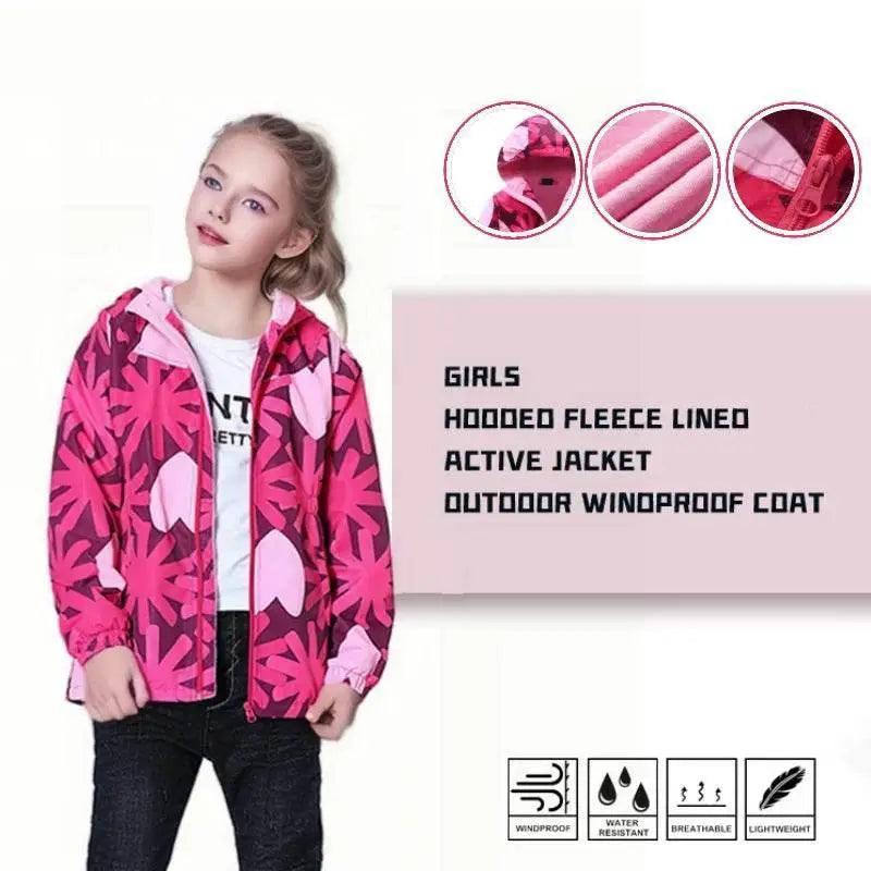  Premium Waterproof Hooded Jacket Girls Toyland EU -  ToylandEU™