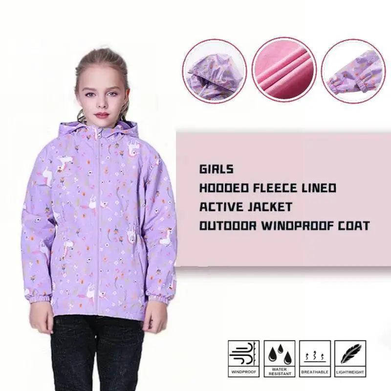  Premium Waterproof Hooded Jacket Girls Toyland EU -  ToylandEU™