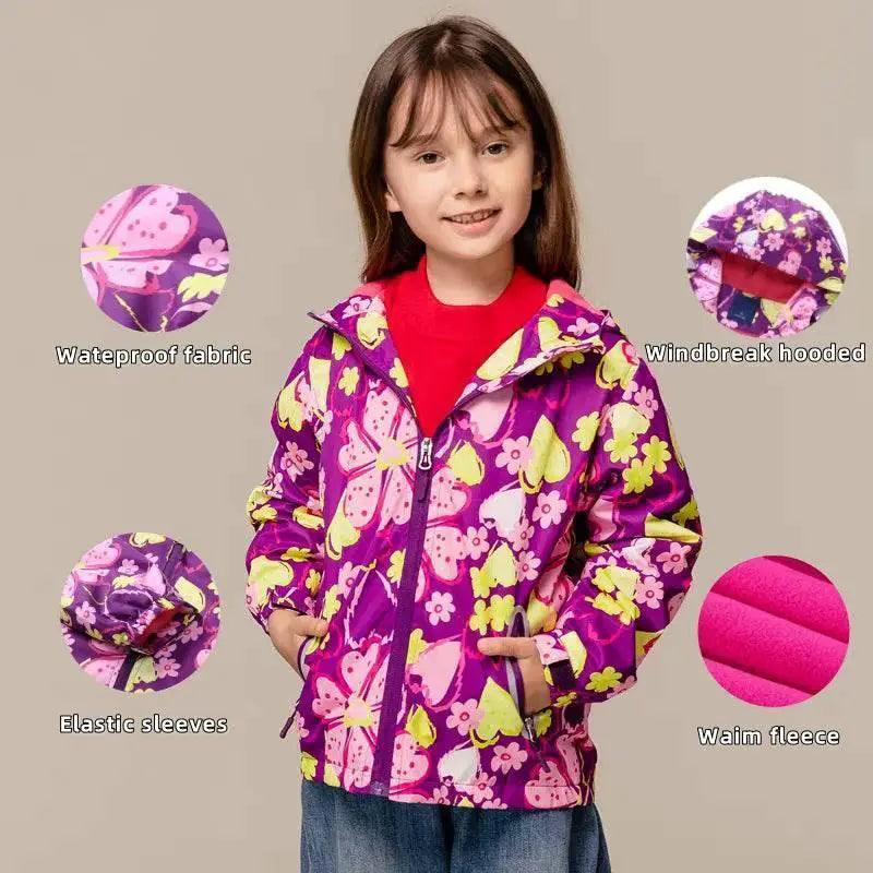  Premium Waterproof Hooded Jacket Girls Toyland EU -  ToylandEU™