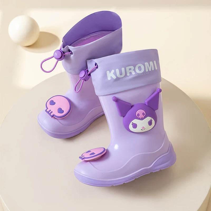 Premium Waterproof Rain Boots Cartoon Kuromi For Kids - ToylandEU