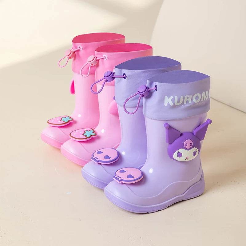 Premium Waterproof Rain Boots Cartoon Kuromi For Kids - ToylandEU