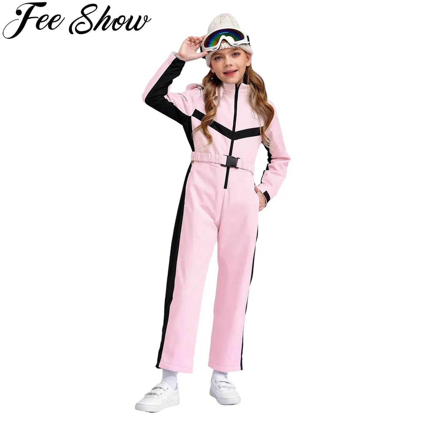 Premium Waterproof Ski Suit With Removable Hood For Girls - ToylandEU