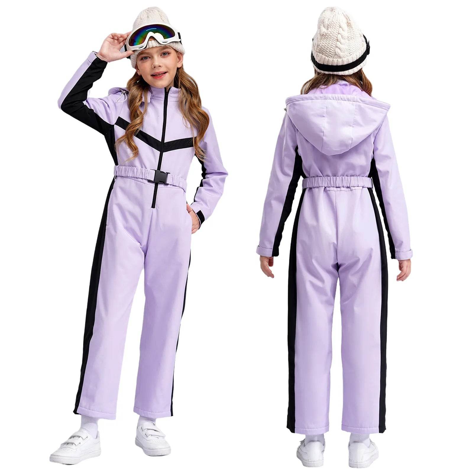 Premium Waterproof Ski Suit With Removable Hood For Girls - ToylandEU
