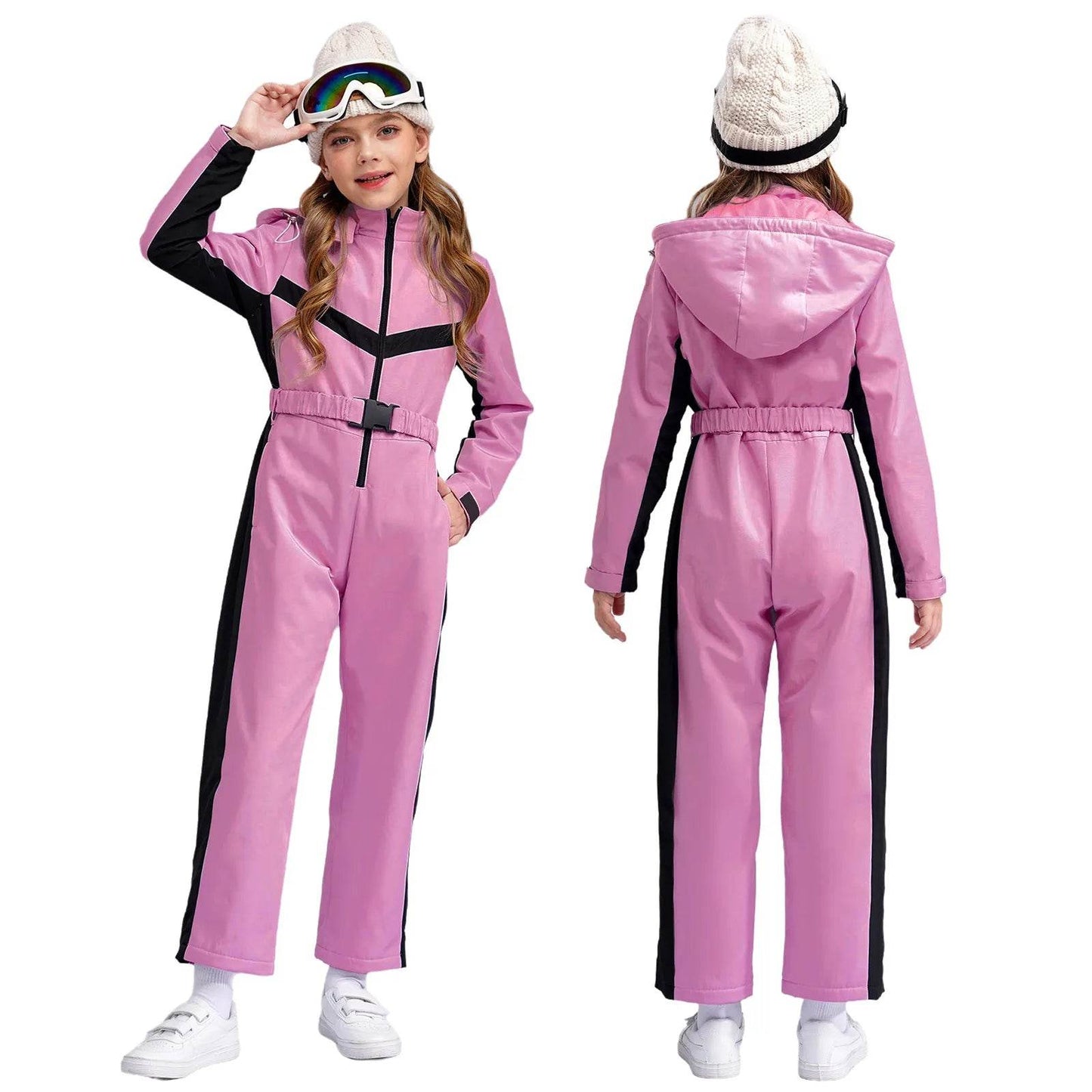 Premium Waterproof Ski Suit With Removable Hood For Girls - ToylandEU