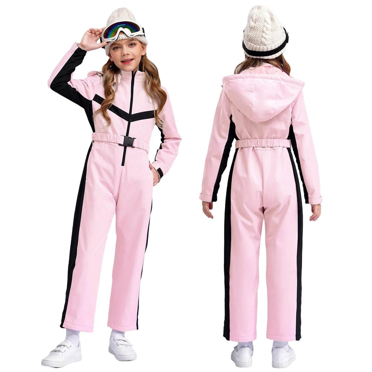 Premium Waterproof Ski Suit With Removable Hood For Girls - ToylandEU