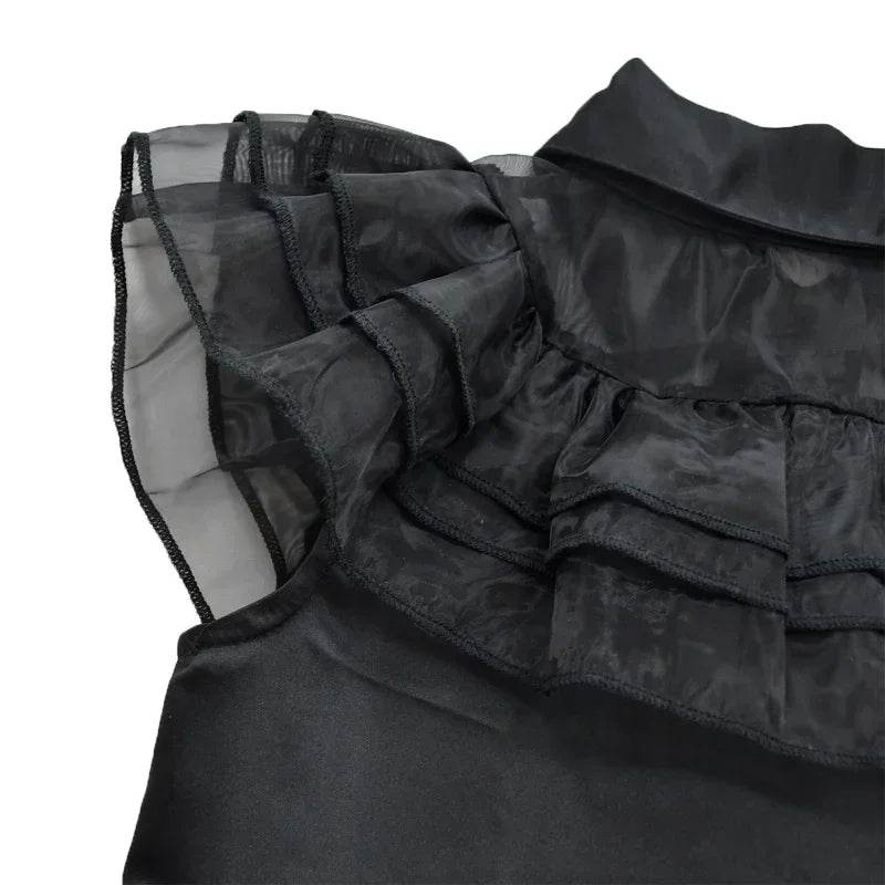 Premium Wednesday Addams Dress Up Costume With Wig For Girls - ToylandEU