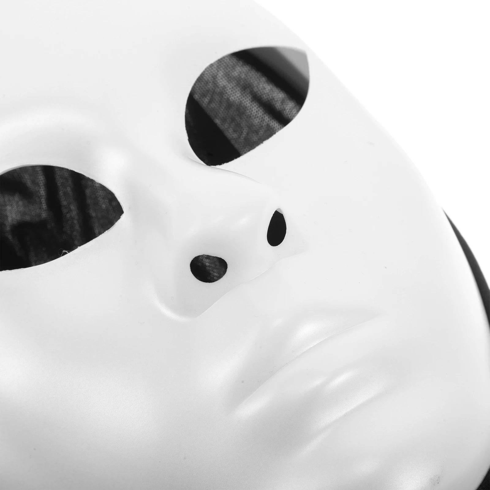 Premium White Full Face Mask Elastic For Halloween - ToylandEU