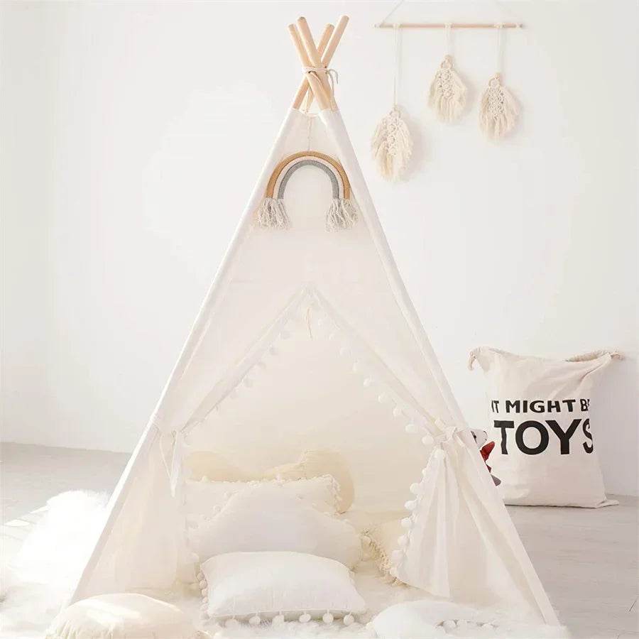 Premium Wigwam Tent Play House 1.6M Teepee For Kids - ToylandEU