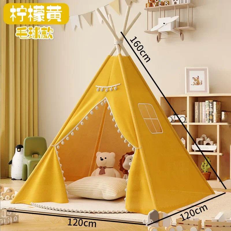 Premium Wigwam Tent Play House 1.6M Teepee For Kids - ToylandEU