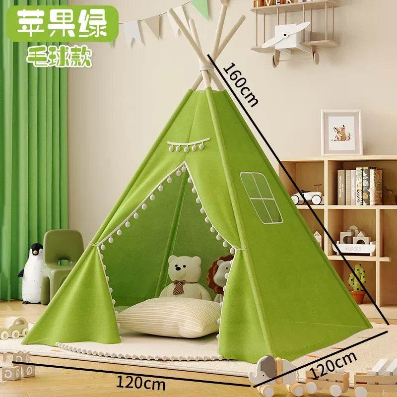 Premium Wigwam Tent Play House 1.6M Teepee For Kids - ToylandEU