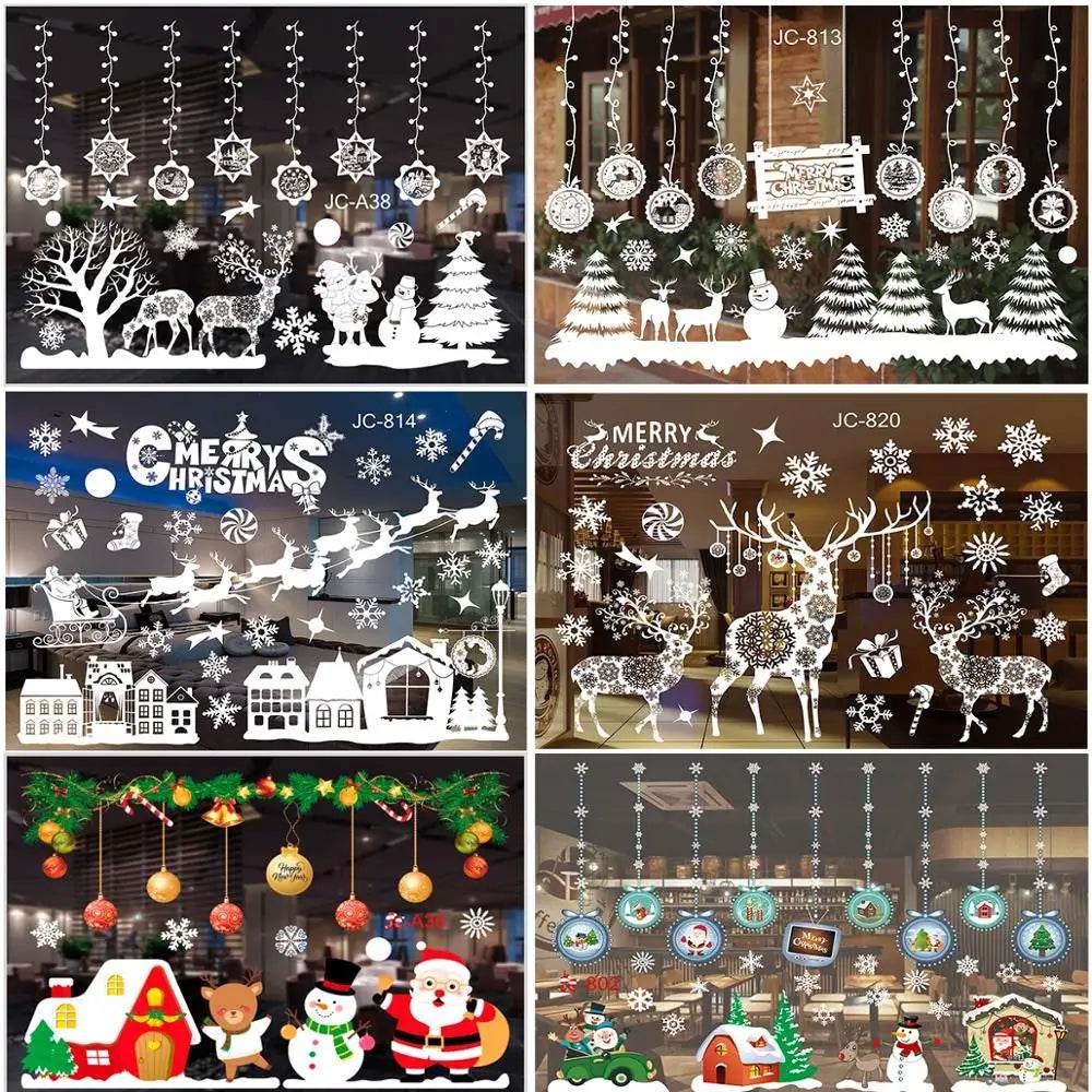 Premium Window Stickers Merry Christmas Theme For Kids Room - ToylandEU