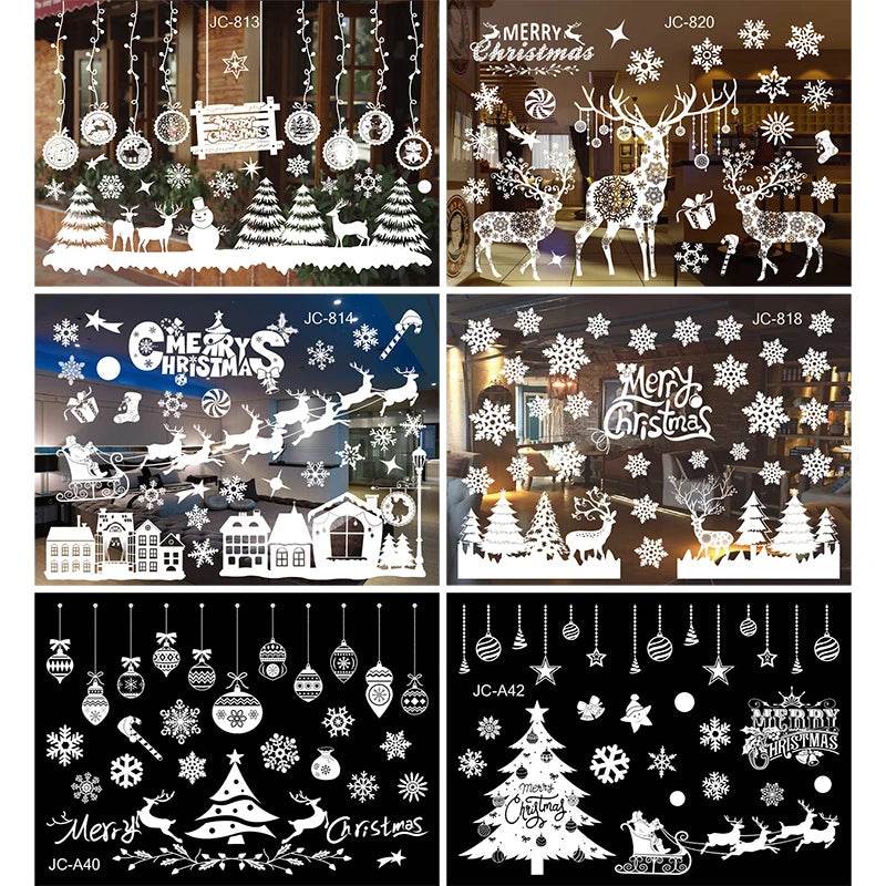 Premium Window Stickers Merry Christmas Theme For Kids Room - ToylandEU