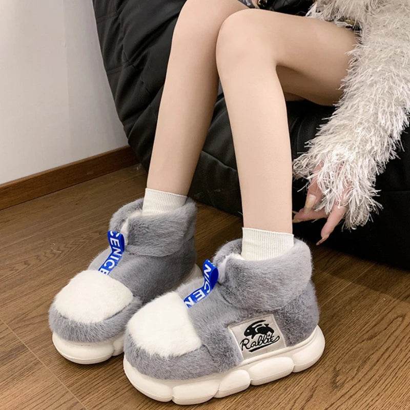 Premium Winter Boots Plush Lining Platform Heel High Top Snow Boots For Women And Men - ToylandEU