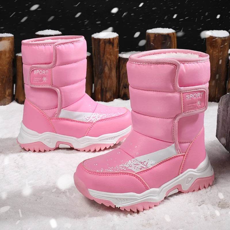 Premium Winter Boots Waterproof Plush Lining For Girls - ToylandEU