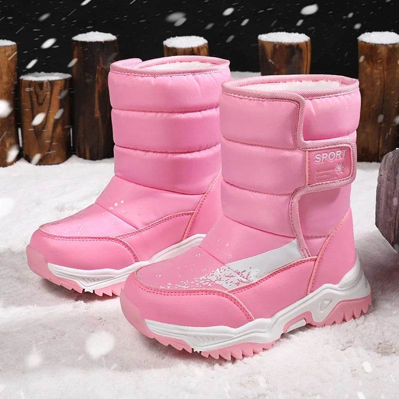Premium Winter Boots Waterproof Plush Lining For Girls - ToylandEU