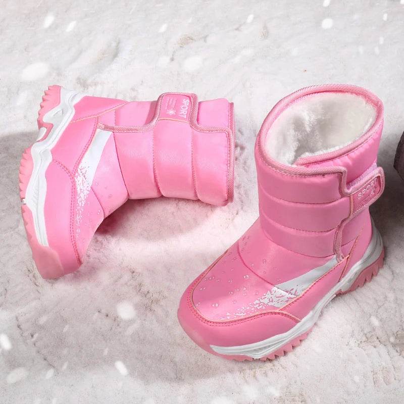 Premium Winter Boots Waterproof Plush Lining For Girls - ToylandEU