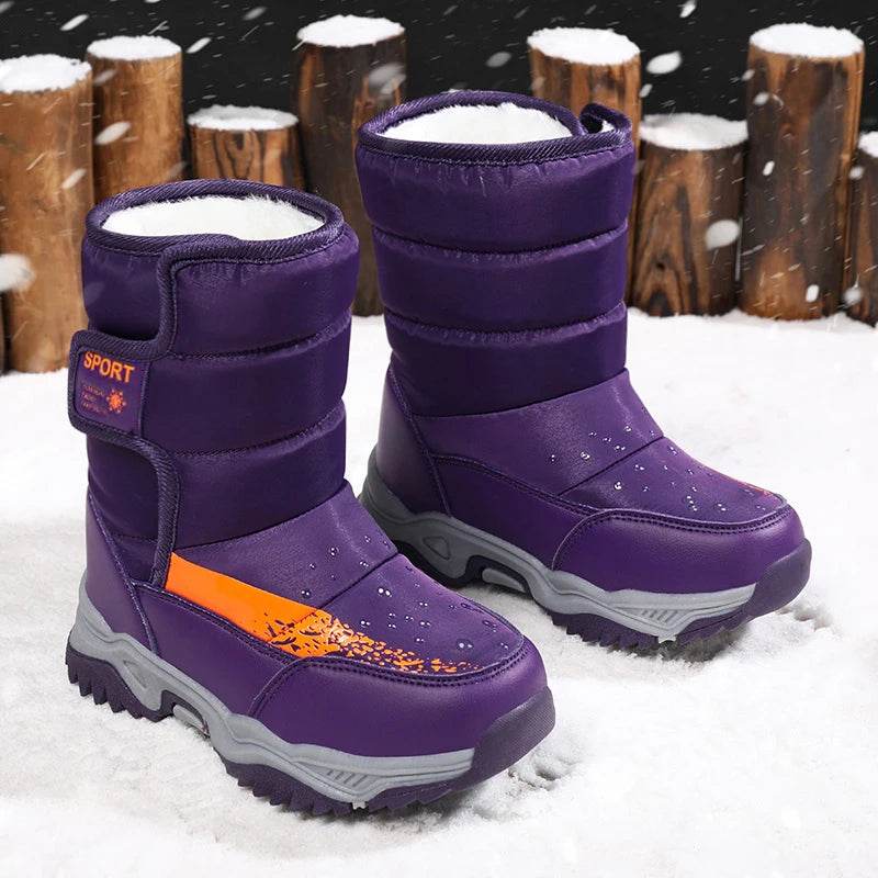 Premium Winter Boots Waterproof Plush Lining For Girls - ToylandEU
