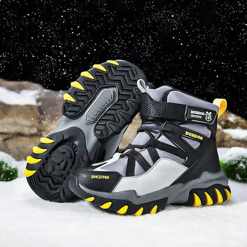 Premium Winter High Top Sneakers For Boys Waterproof Plush - ToylandEU