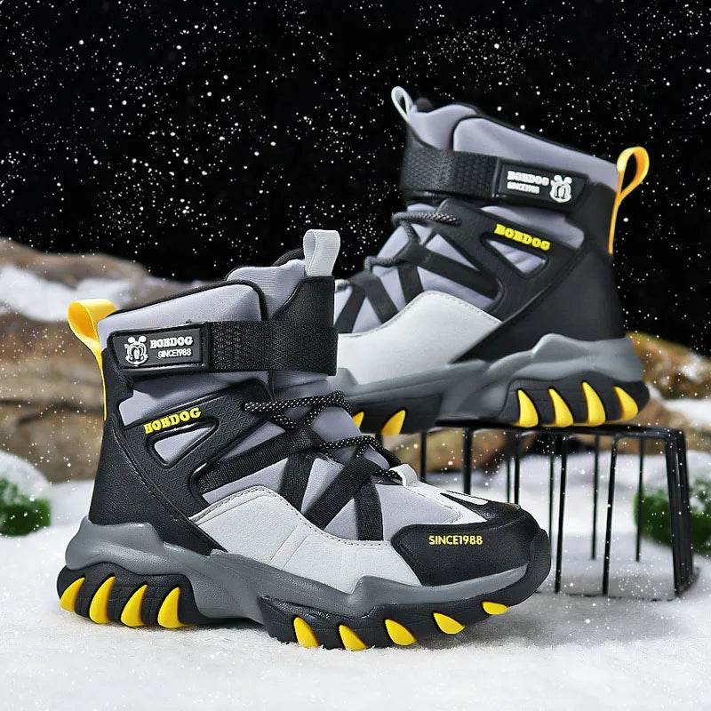 Premium Winter High Top Sneakers For Boys Waterproof Plush - ToylandEU