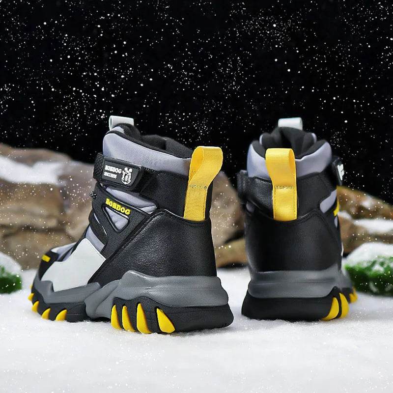 Premium Winter High Top Sneakers For Boys Waterproof Plush - ToylandEU