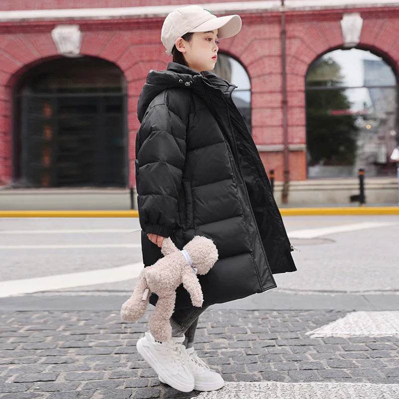 Premium Winter Hooded Jacket White Duck Down For Boys - ToylandEU