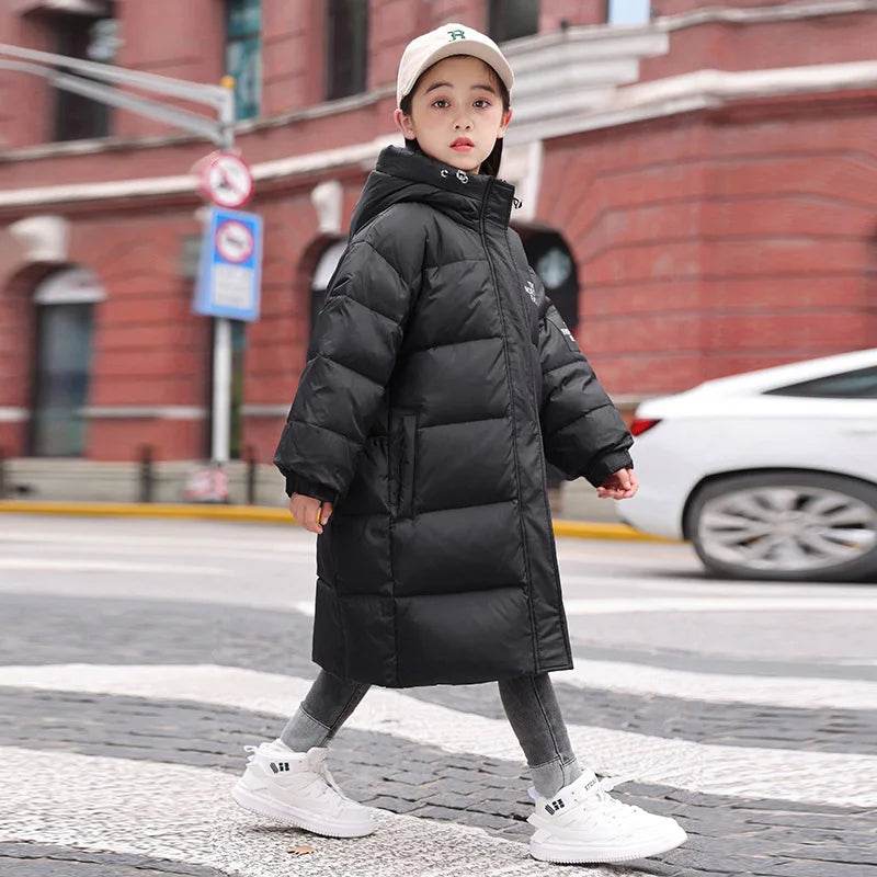 Premium Winter Hooded Jacket White Duck Down For Boys - ToylandEU