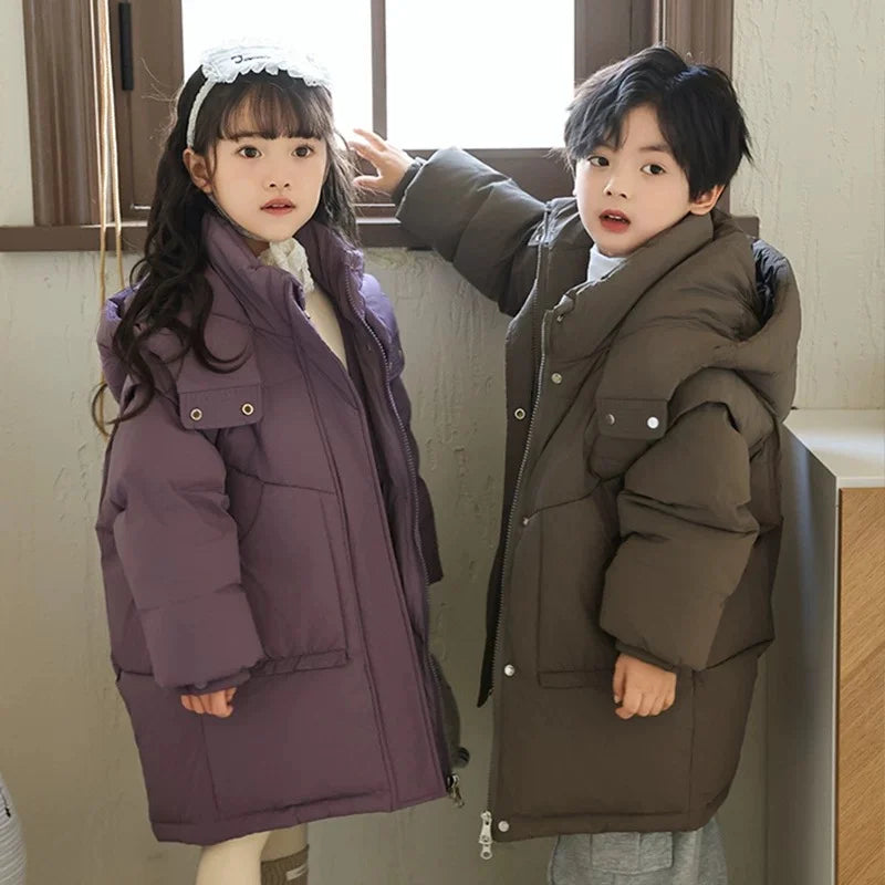 Premium Winter Jacket Hooded 80 Percent Down Fill Unisex Ages 3 To 10 Years - ToylandEU