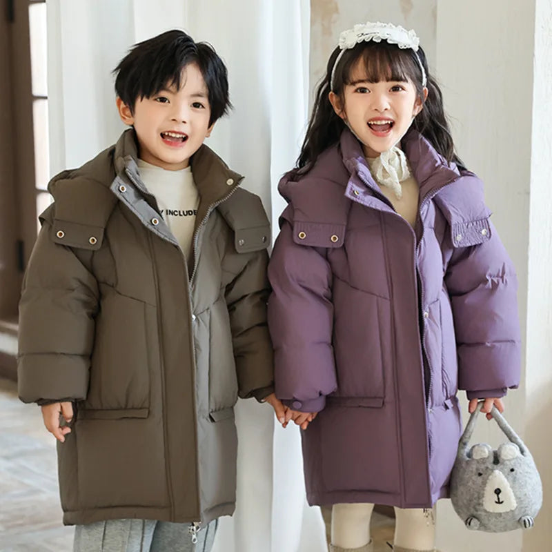 Premium Winter Jacket Hooded 80 Percent Down Fill Unisex Ages 3 To 10 Years - ToylandEU