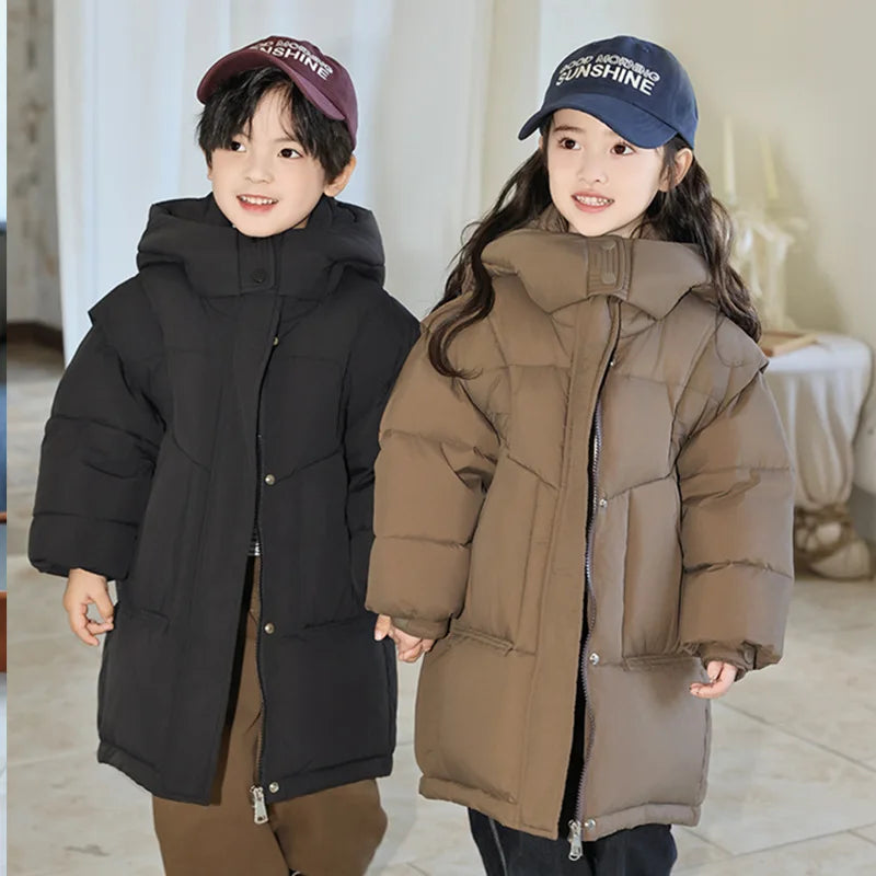 Premium Winter Jacket Hooded 80 Percent Down Fill Unisex Ages 3 To 10 Years - ToylandEU