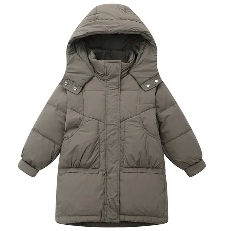Premium Winter Jacket Hooded 80 Percent Down Fill Unisex Ages 3 To 10 Years - ToylandEU