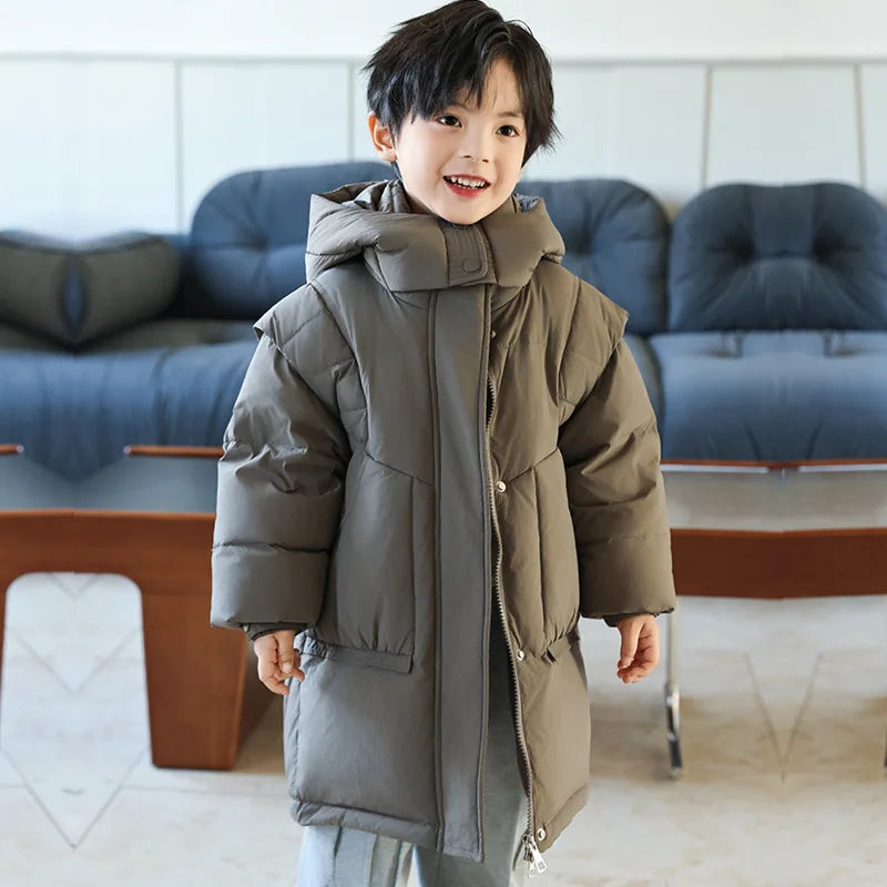 Premium Winter Jacket Hooded 80 Percent Down Fill Unisex Ages 3 To 10 Years - ToylandEU